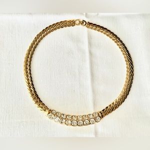 Gold Crystal Necklace